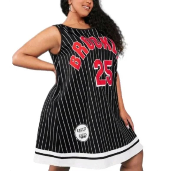 BROOKLYN 25 ☆ CUTE CHEER STYLE ☆ A-LINE DRESS ☆ 6x [32/34] ☆ NWT - Picture 3 of 9